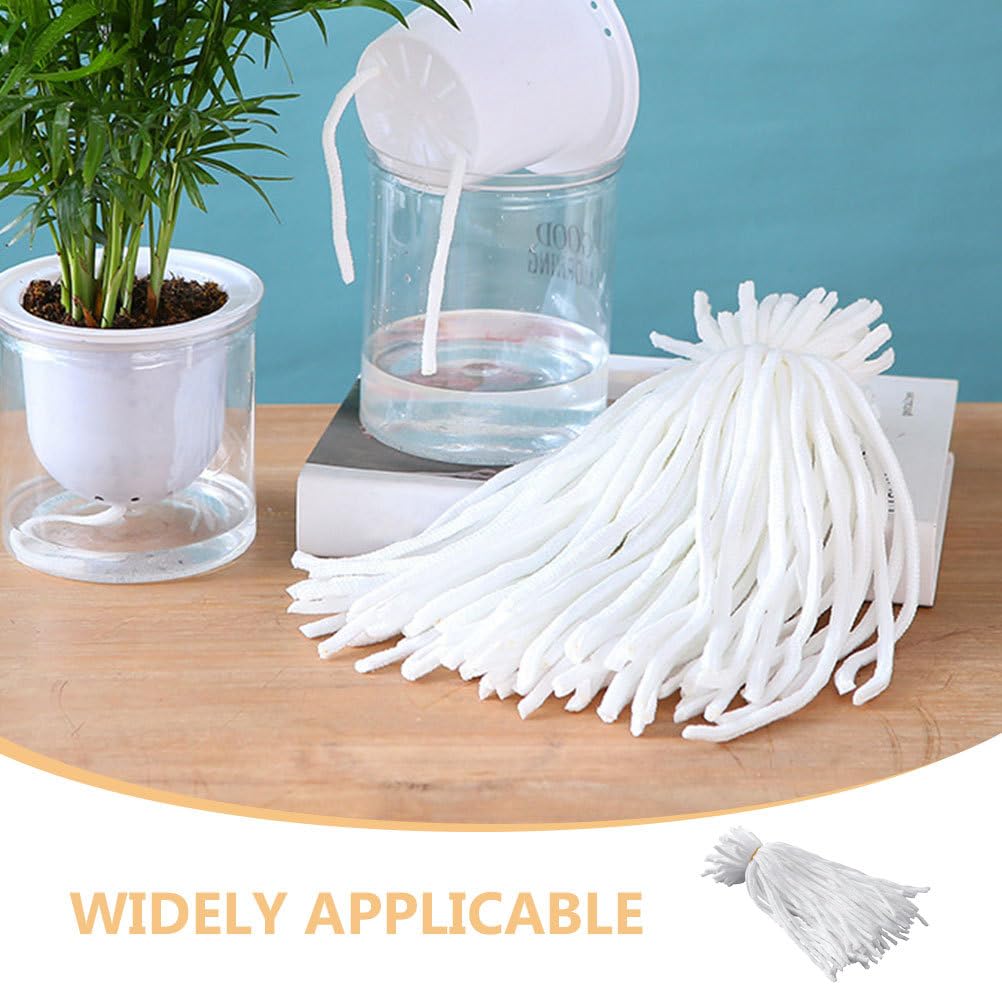 100 Stück Selbstbewässerung Docht Automatische Pflanzer Topf DIY Urlaub Automatische Bewässerung Gerät System Indoor Topfpflanze Waterer Tropfbewässerung Seil String