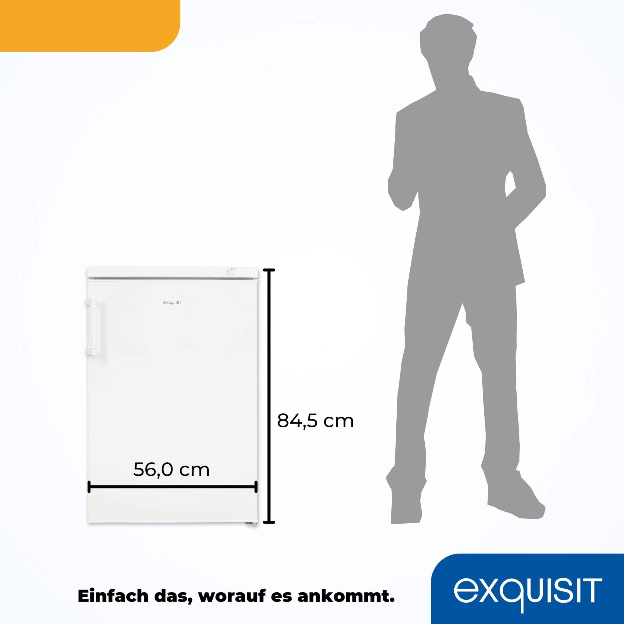 Exquisit® Congelador Table Top, 85L, Clase E, Color Blanco