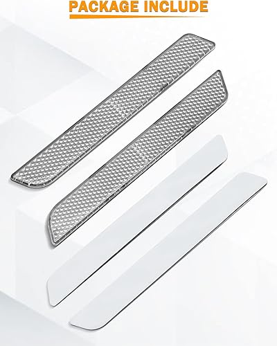 Miniatura 7 de PBYMT Reflector de pestillo de alforja duro transparente, reflector de cubierta de pestillo de alforja es compatible con Harley Touring Electra