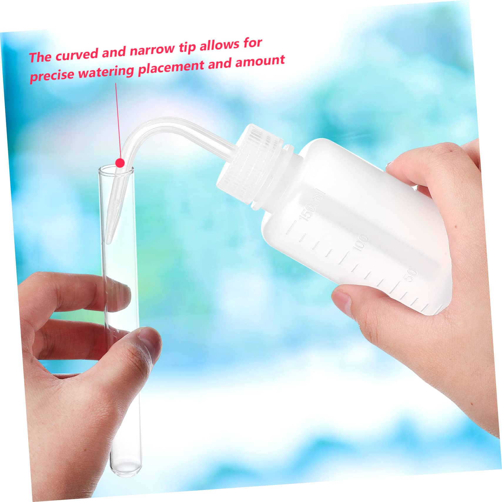 Beatifufu Succulent Watering Bottle 3 Pack Plastic Wash Bottles Small Squirt Bottles for Tattoos Cleaning 150ml