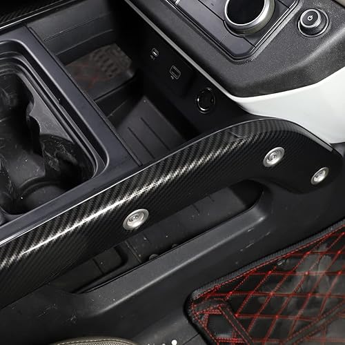 Miniatura 7 de TINKI 2 piezas de plástico ABS para decoración de consola central de automóvil para Land Rover Defender 110 accesorios 2020 2021 2022 piezas de