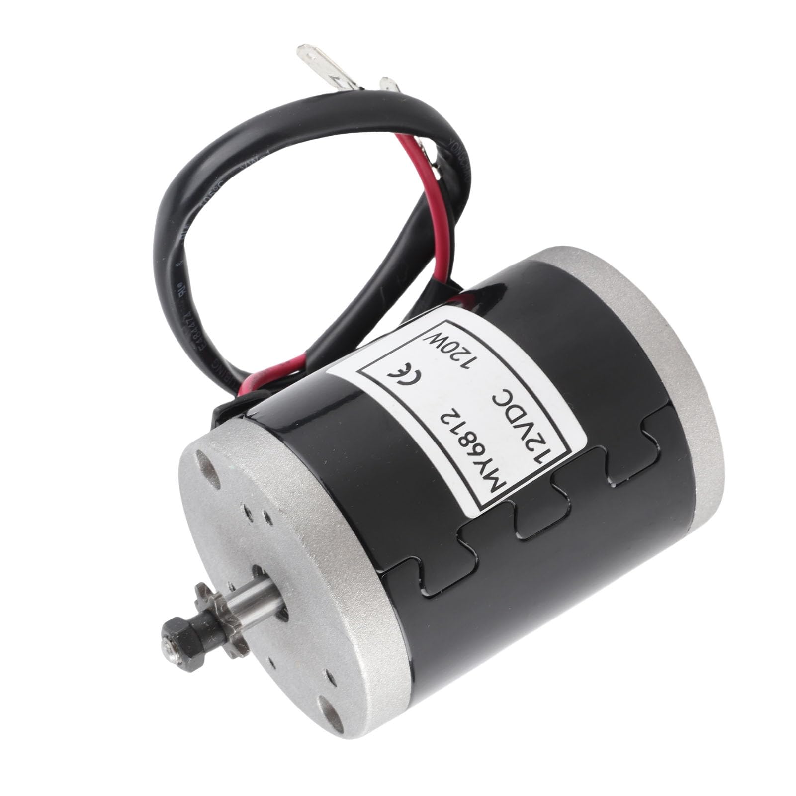 For My6812B 12 Motor, My6812 12V 120W High Speed Small Brush Motor With Belt Pulley Electric Scooter E Bike Accessory