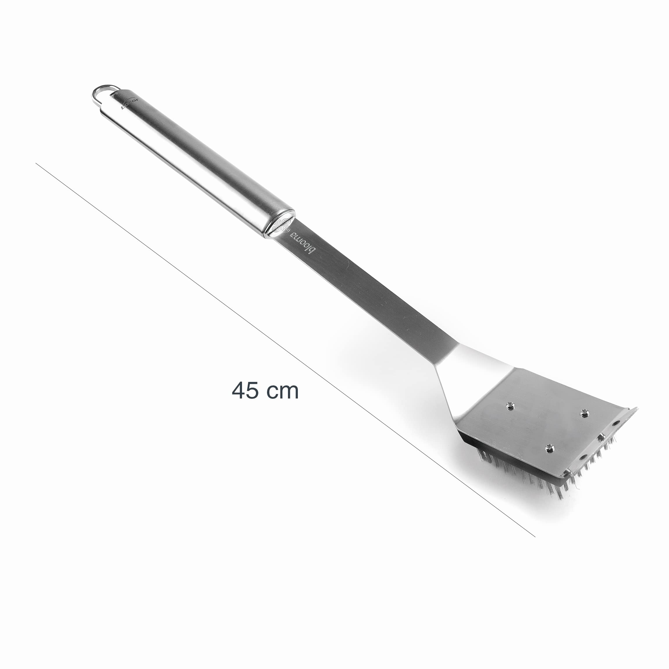Lacor - 60267 - Grill Cleaning Brush, Stainless Steel, Ergonomic Handle, Dishwasher Safe, 45 cm, Stainless Steel - Image 2