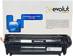 Toner Compatível para Q2612A 2612 12A Marca Evolut para 1020 1022 1022n 1022nw 3020 3050n 3052 M1005 M1319f Preto 2.000