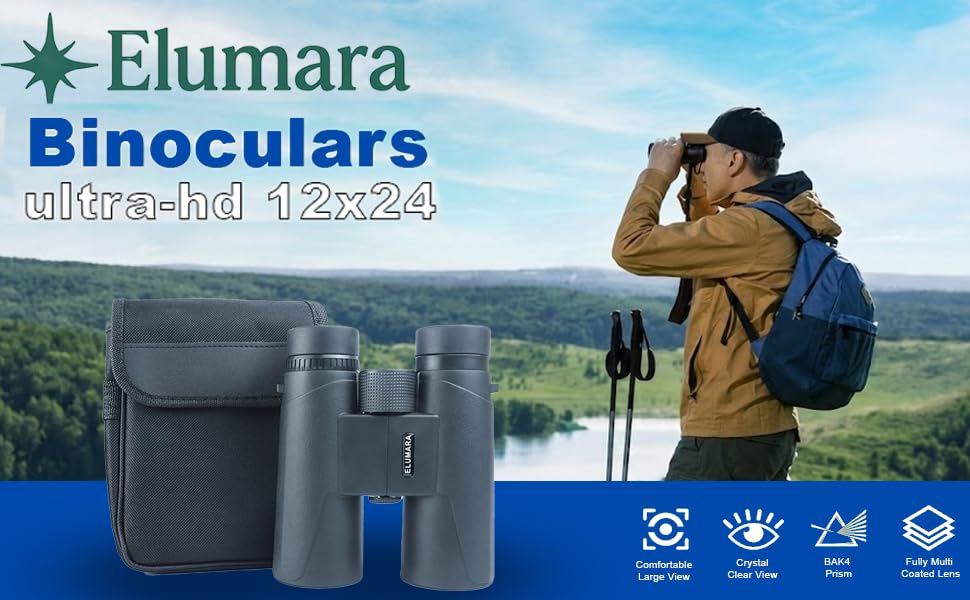 Binoculares 12x42 HD impermeables con trípode 65 cm miniatura 4