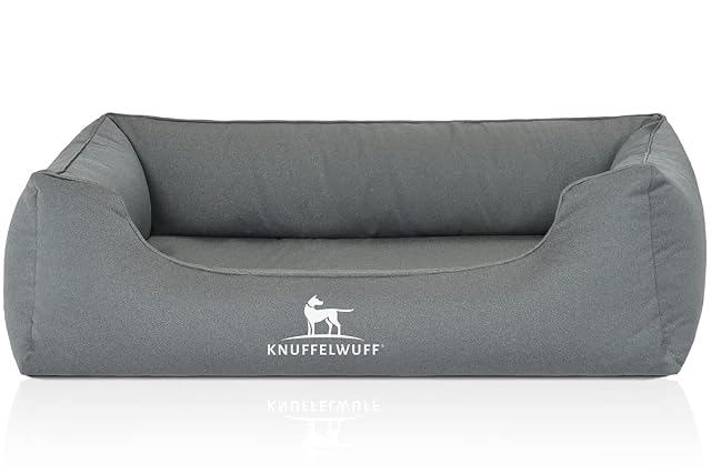 Foto 2 de 4 de Knuffelwuff 14058-016 León - Cama para Perros (ortopédica, Impermeable, Lavable, 85 x 63 cm), Color Verde