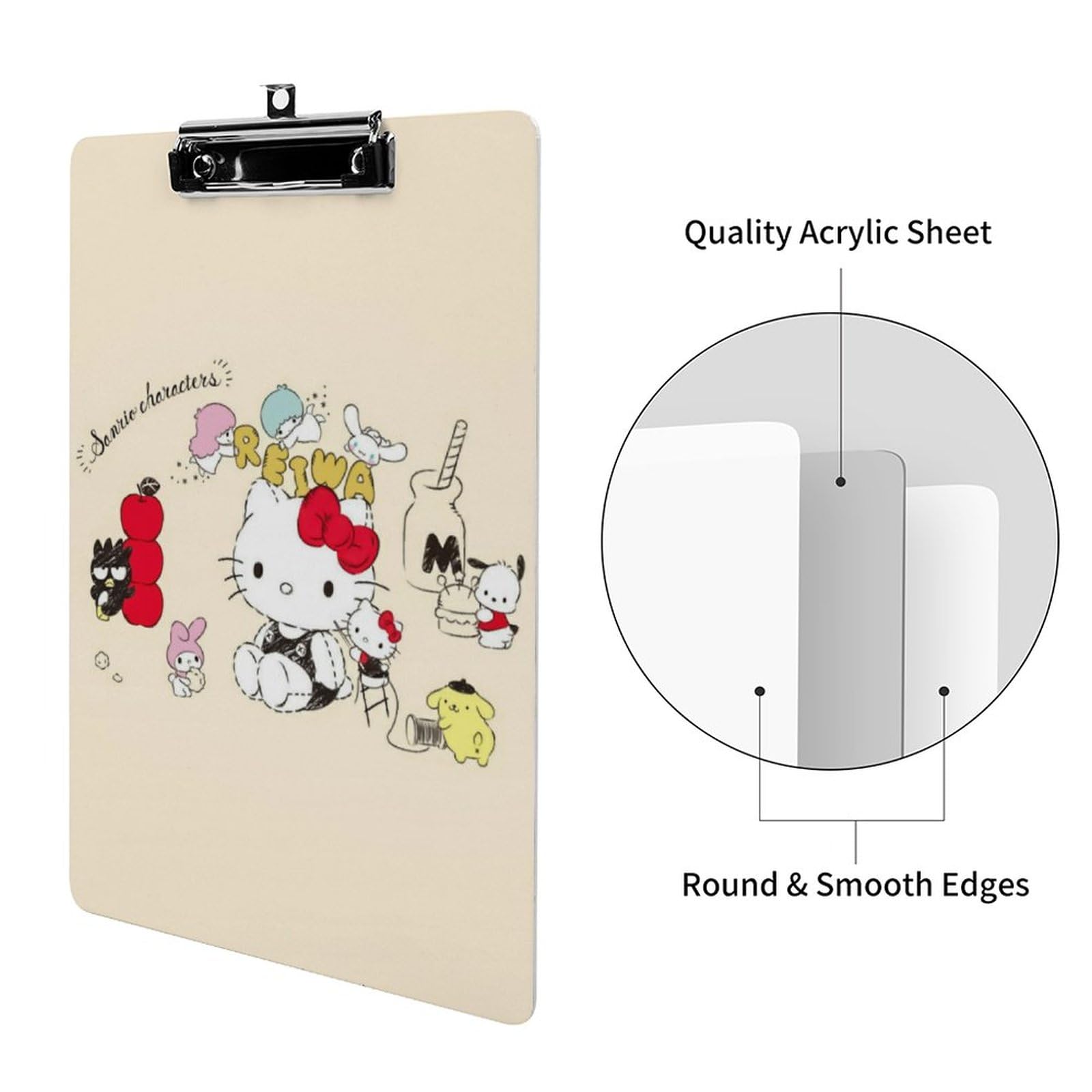 Amazon.co.jp: ハローキティ クリップボード A4 キャラクター