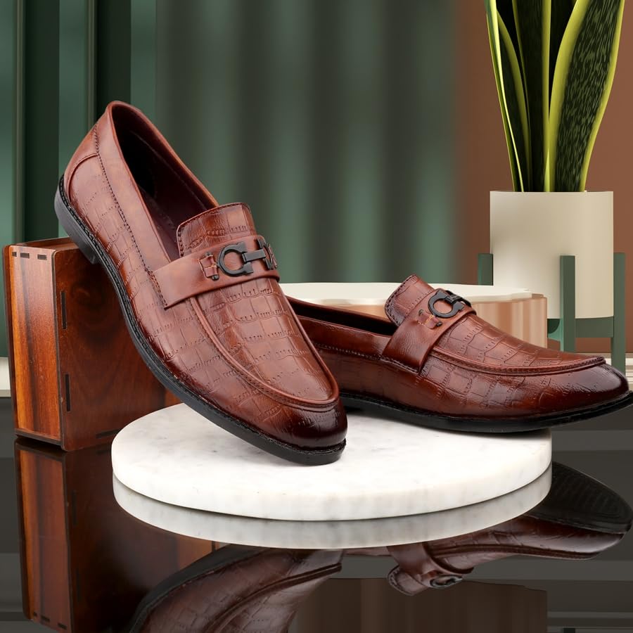 Image of WUGATTI Synthetic Slip-On Premium Attractive Professional Stylish Loafers for Men