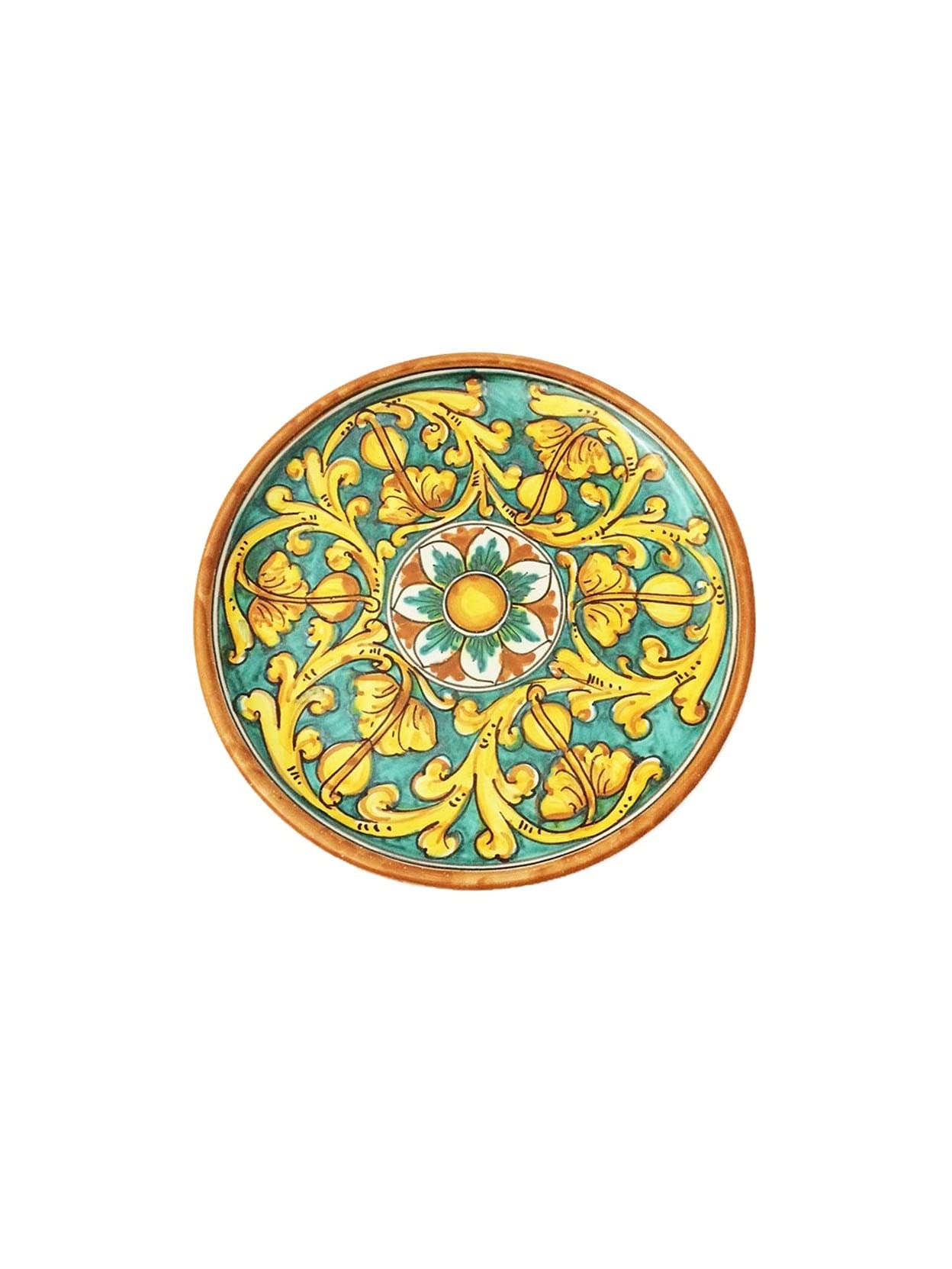 ILAB Piatto grande in ceramica decorata a mano da ceramisti siciliani di Santo Stefano di Camastra gianluca art 12