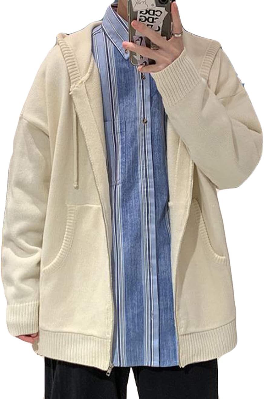 新品本物 Debangniカーディガン メンズ 秋冬服 ニットセーター シンプル ニットカーディガン ゆったり フード付き 原宿風 オーバーサイズ カットソー トップス カッコイイ 新品本物 Debangniカーディガン メンズ 秋冬服 ニットセーター シンプル ニットカーディガン ゆったり フード付き 原宿風 オーバーサイズ カットソー トップス カッコイイ