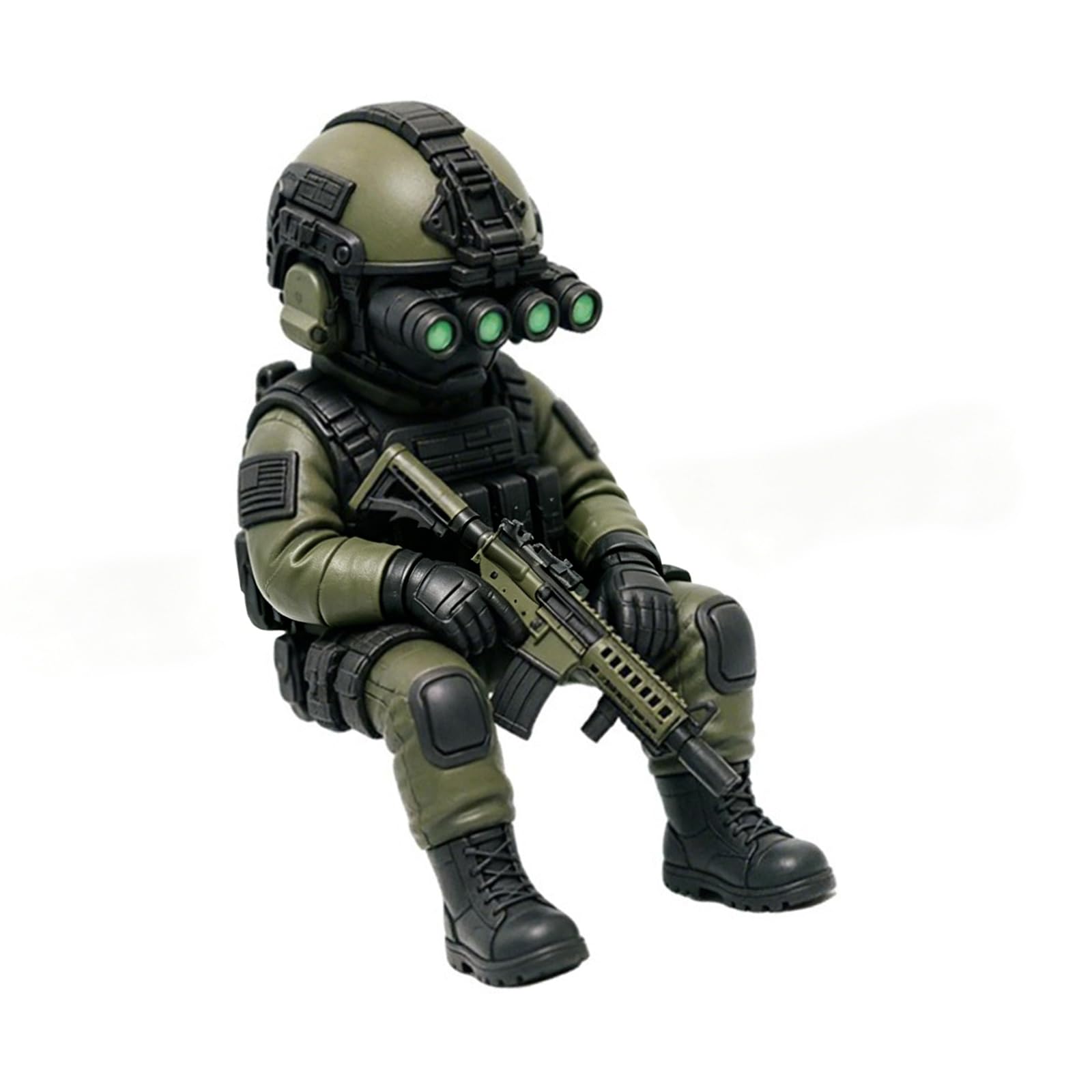 Hredwep Minis Soldier Figurine Realistic Martial Soldier Statue Desk Decors Collectible Men Women Martial Fan Desktop Decorations