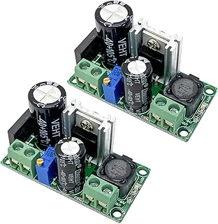 2Pcs Mini AC/DC to DC Buck Step Down Converter AC 5-30V DC 5V-48V 24V 36V 48V to DC 3.3V-33V 12V Adjustable Voltage Regulator Power Supply Board 2A Volt Converter Module