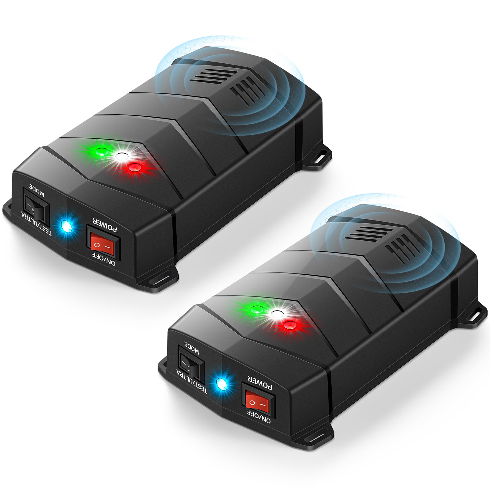 Rodent Repellent for Car Engines, Ultrasonic Repeller Pest Mouse Bat Squirrel Repellent, Keep Away from Vehicle, Rooms, Indoors, Outdoors (2-Pack)