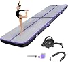 KIKILIVE 1020CM High Gymnastics Mat Tumbling Mat 23456M Inflatable Gymnastics Track Matte Air Gymnastics Mat with Air Pump Inflatable Sports Mat for FitnessOutdoorYogaTraining etc