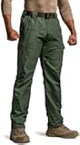 Men's Tactical Pants, Water Resistant Ripstop Cargo Pants, Lightweight EDC Work Hiking Pants, Outdoor Apparel
