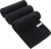 SINLAND Mikroszálas Edzőtörlő 40x80cm 3db Fekete Sporthoz és Edzéshez 1