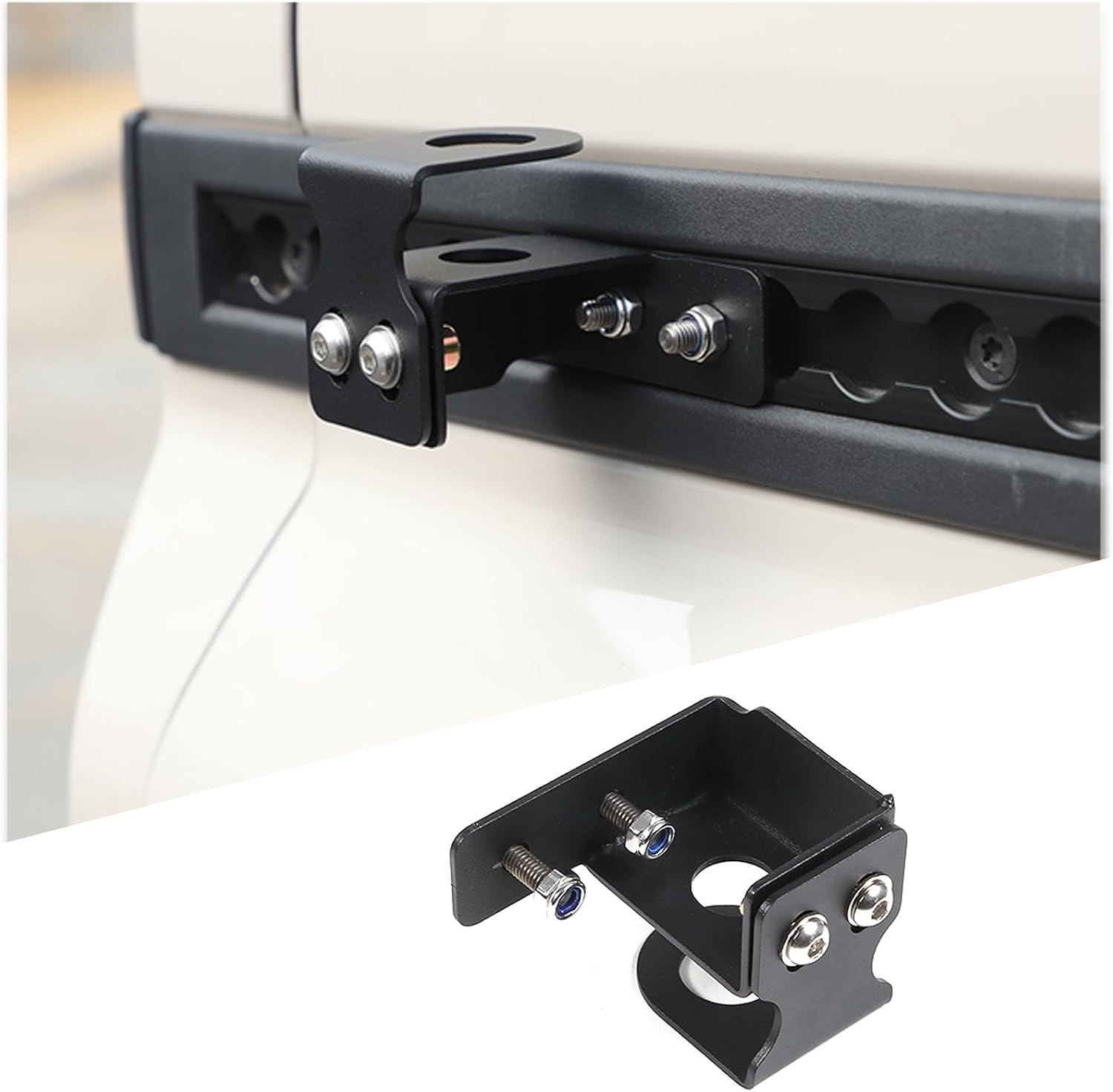 Compatible with INEOS Grenadier 2020-2024 Car Antenna Mount, Tailgate Ladder Antenna Bracket Flagpole Holder Auto Exterior Accessories (Rear Side)