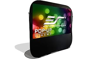 Elite Screens Pop-Up Cinema 84-inch Collapsible Portable Outdoor Fast Folding Projector Movie Screen