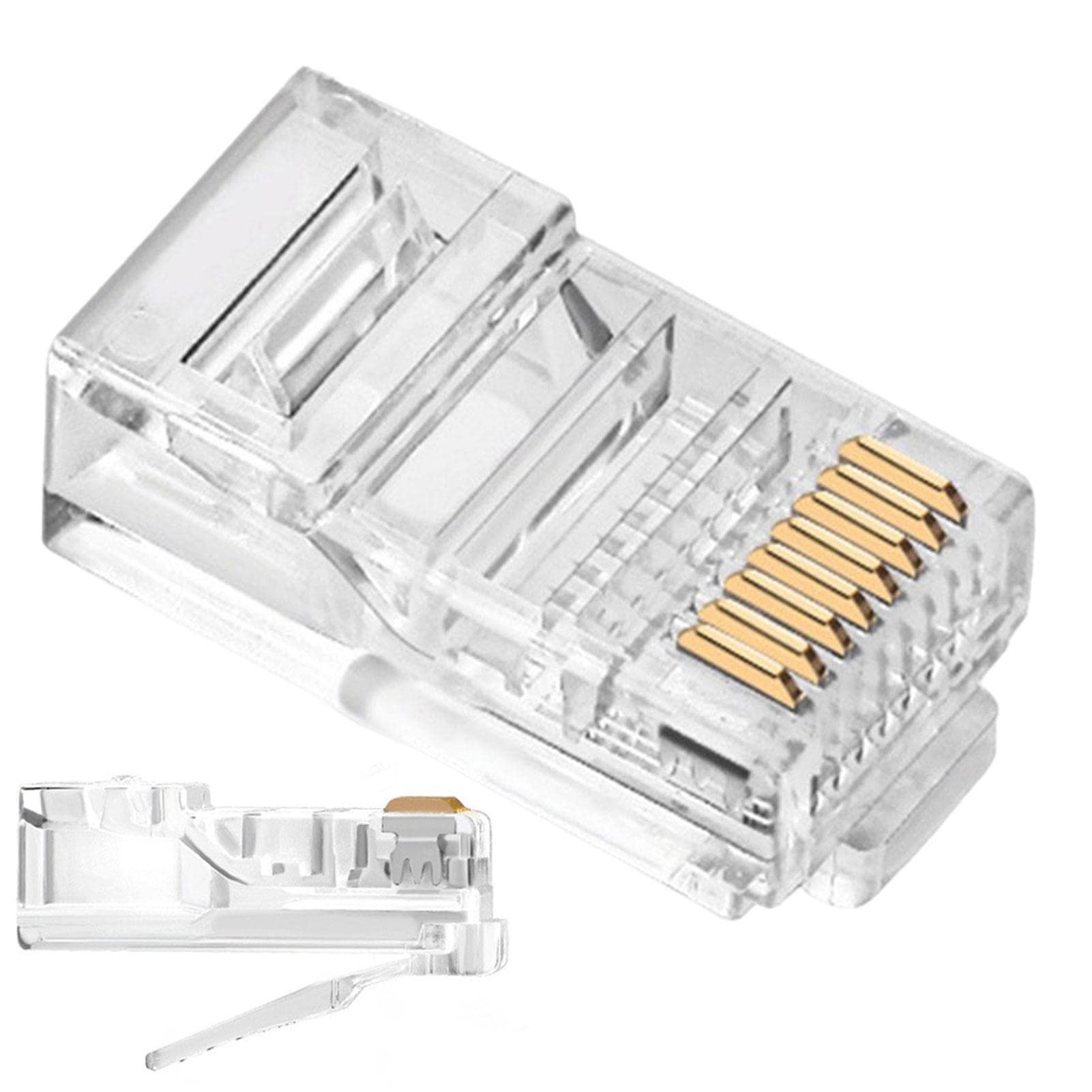 Amazon.co.jp: Rj45 コネクタ | 100 個の Cat 6 エンド RJ45