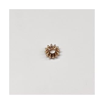 1pcs 0.3 Module 12 Teeth Brass Bevel Gear 90 Degree Meshing Conical Bevel Gear with Step 0.3M 10T 11 Transmission Pinion Industry1mm Tight fit