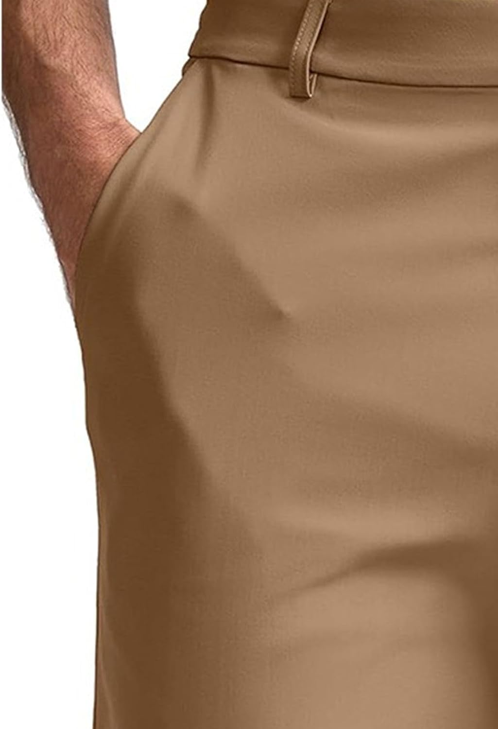 Maiyifu-GJ Men's Lightweight Casual Flat Front Shorts Stretch Chino Dress Shorts Summer Breathable Short Pants