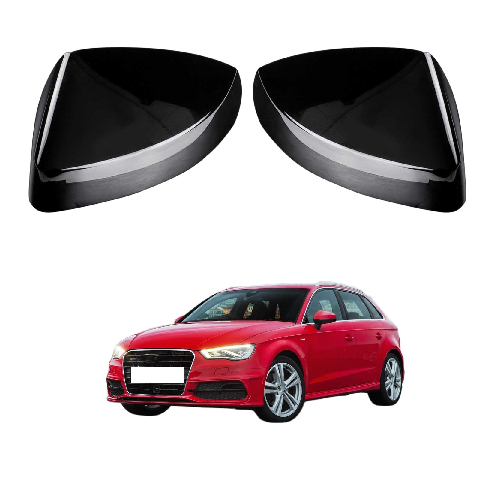 Coque rétroviseur droit Audi A3 S3 RS3 2013-2019 ABS anti-chocs noir