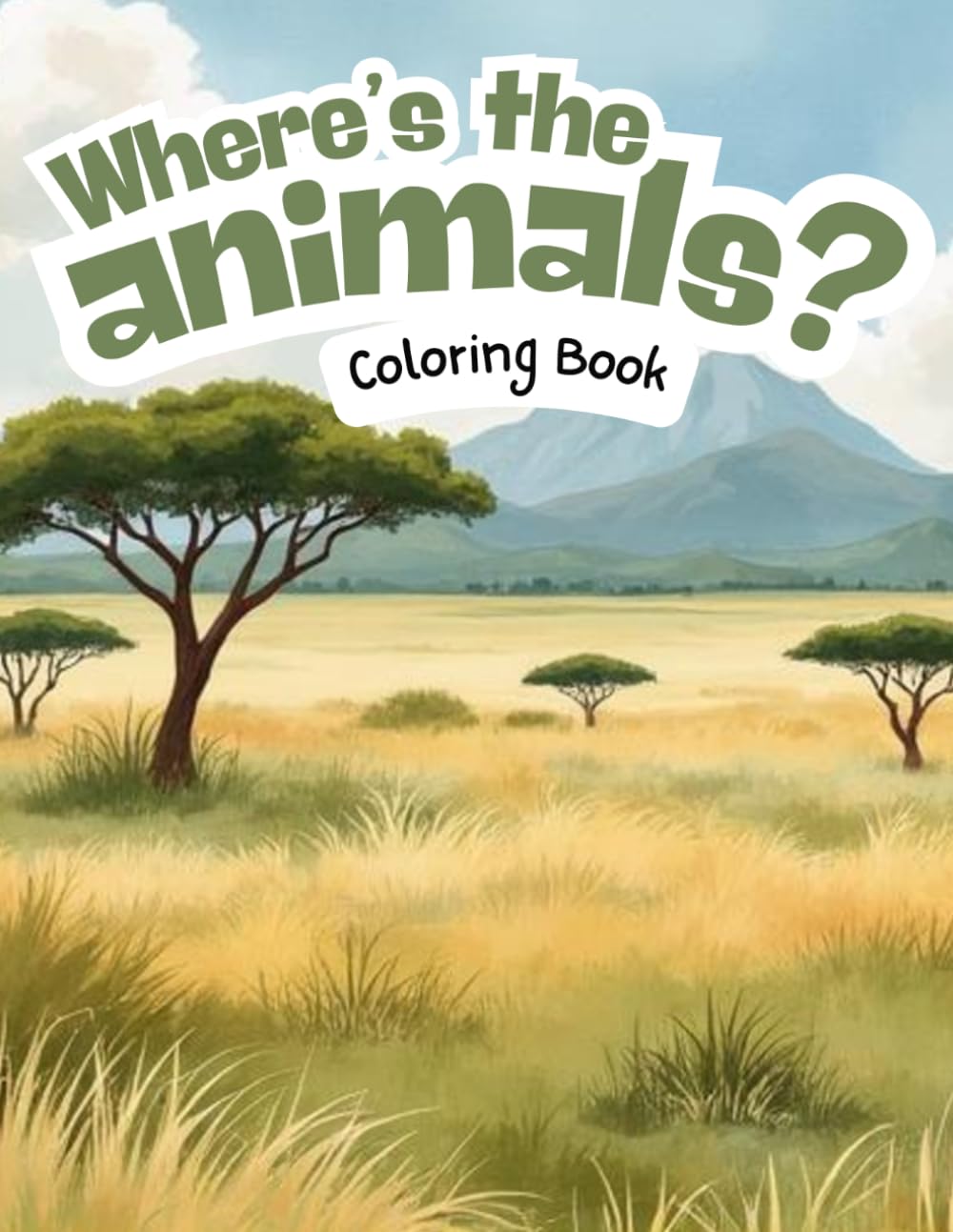 Where's the Animals? Coloring Book - African Savanna