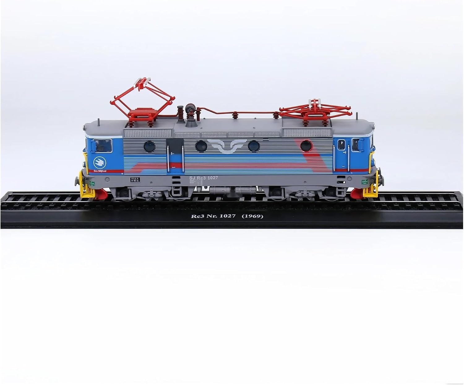 Miniature Locomotive Replica 1:87 for RC3 Nr1027 Diecast Models Retro Electric Locomotive Model Collectible Ornamen