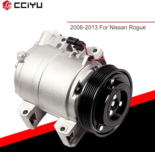 Miniatura 5 de cciyu Compresor de aire acondicionado para N-issan Rogue 2008-2013 Auto reparación Compresores Asamblea 6 ranuras DKS17D