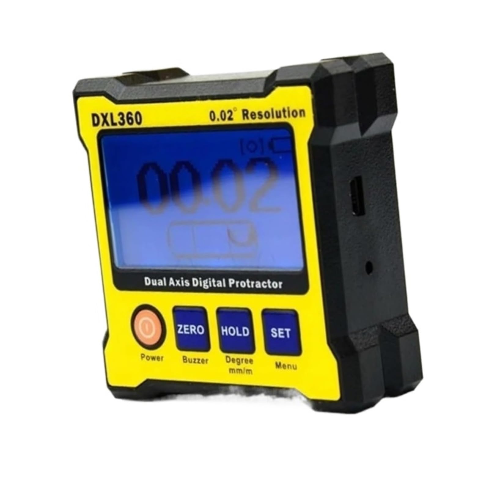 Evpeoetcpc Dxl360(With Magnetic) Dual Axis Inclinometer, Digital Level Angle Gauge Dxl360 Angle Protractor Meter Electronic Level(Dxl360(With Magnetic))