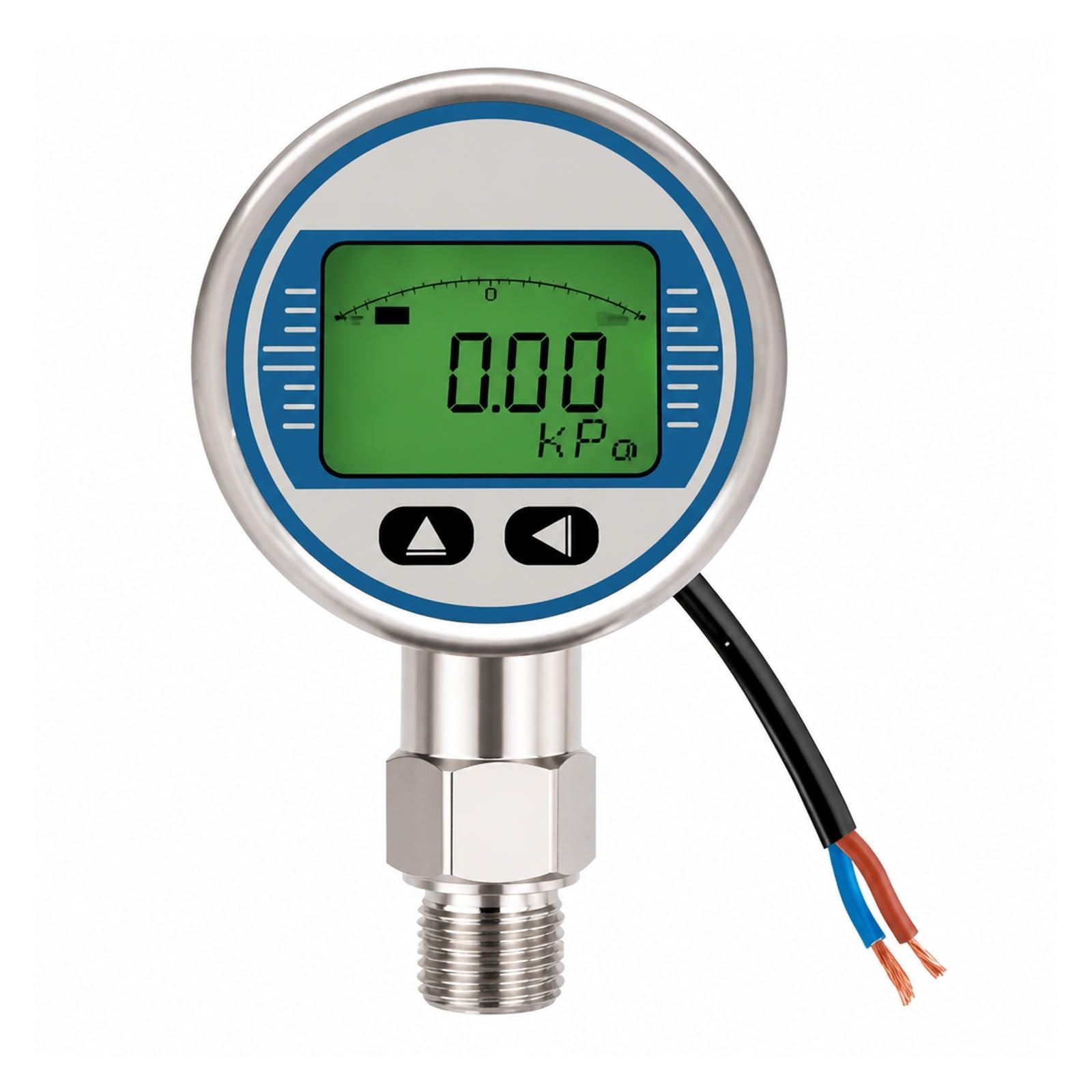 Manómetro, Manómetro Con Pantalla Digital De Acero Inoxidable(4-20mA-24vdc-0.2 FS,0-30Mpa)