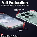 TheGiftKart Crystal Clear Back Cover Case for Motorola Moto Edge 70 Fusion 5G | 360 Degree Protection | Shock Proof Design | Transparent Back Case Cover (PC & TPU, Transparent Bumper) gallery image