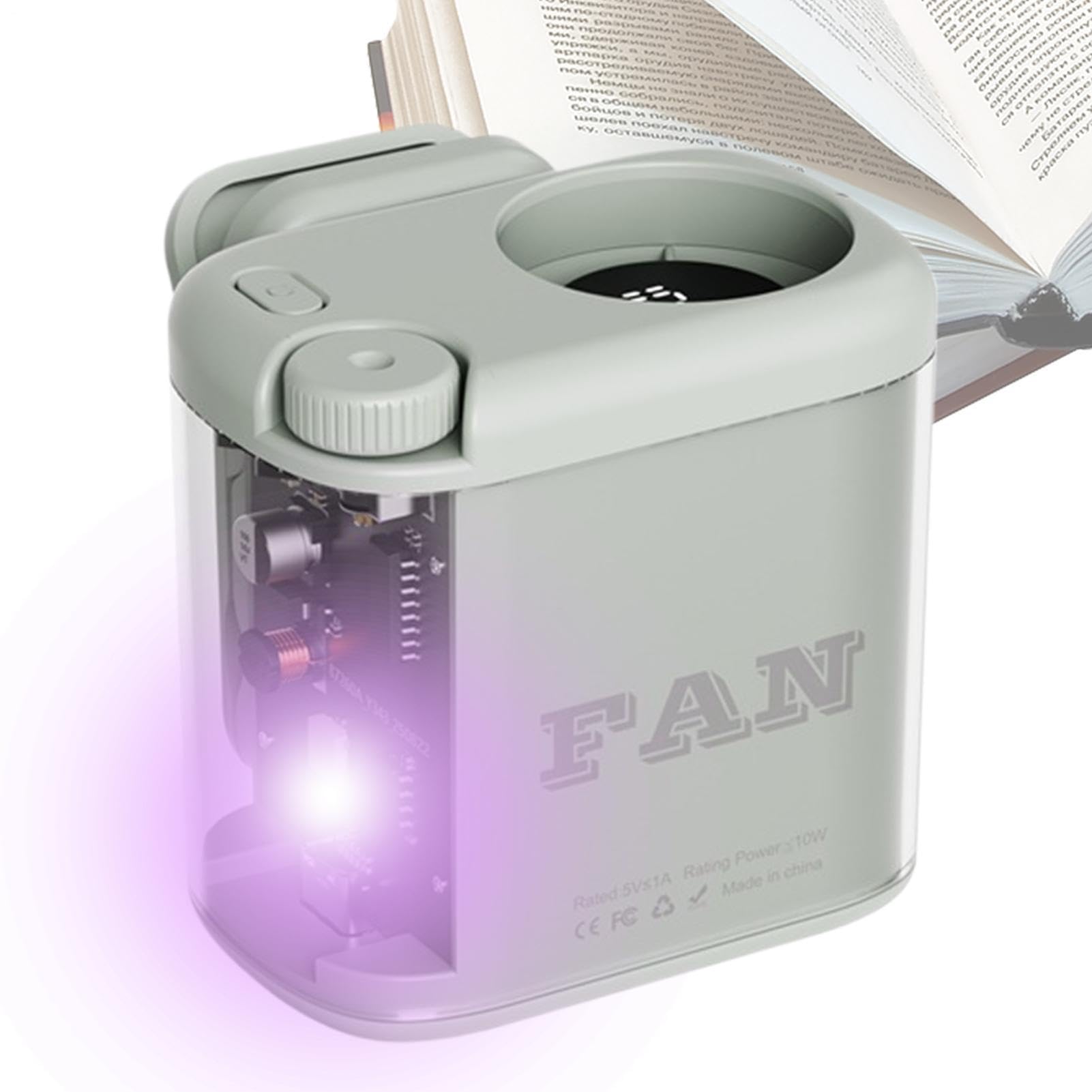 Ventilatore a Clip Portatile Display Digitale Mini Raffreddamento | Ventilatore da Cintura Personale Raffreddamento da Scrivania Per Casa Esterno Viaggi Campeggio Escursioni Spiaggia Vacanze