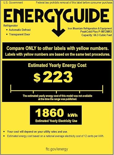 Vista 18 de PEAKCOLD+ 2-Door Upright Display Refrigerator - 25.7 Cubic Ft Energy Efficient Black Merchandiser Refrigerator With Glass Doors, White Interior &