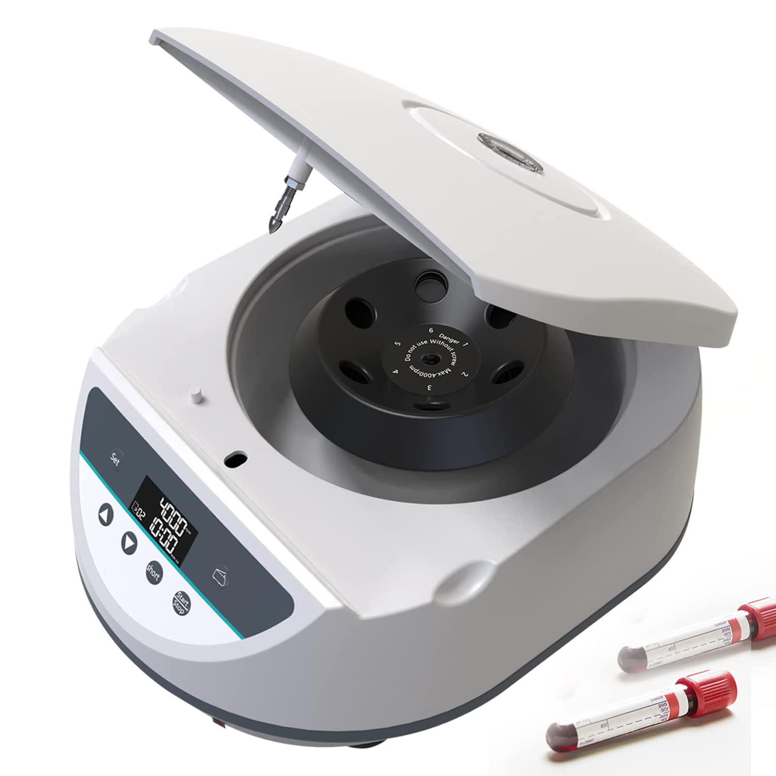 Centrifugeuse d'établi de laboratoire 500-5000 tr/min avec minuterie et affichage numérique