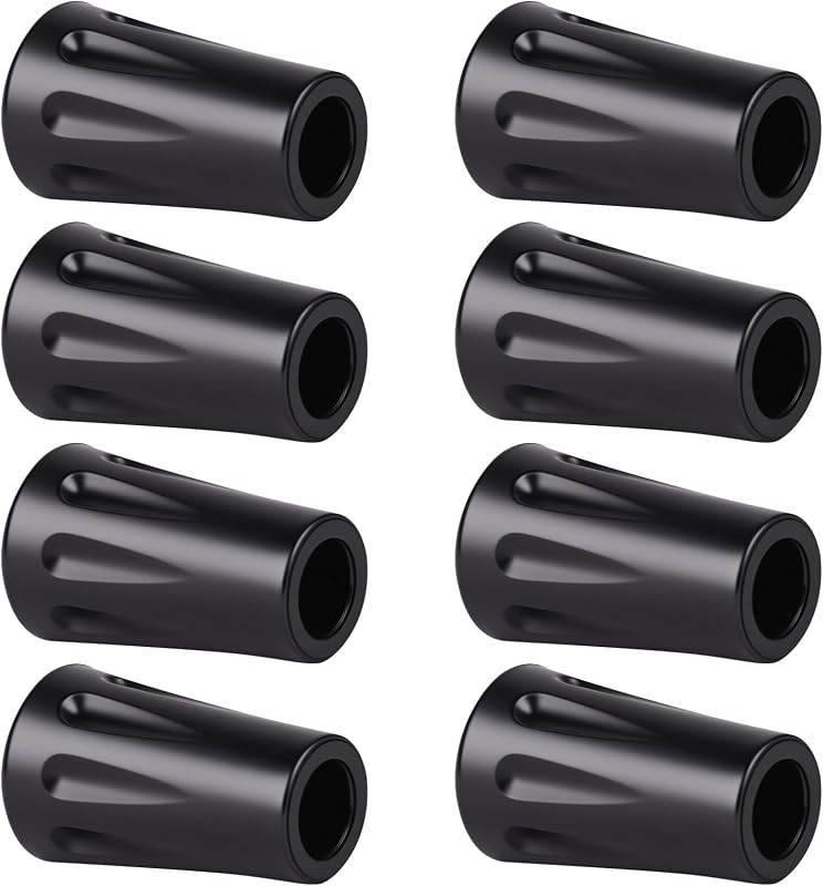 8Pcs Walking Stick Tips, Trekking Pole Tip, Walking Cane Tips Replacement Rubber Tips, Hiking Stick Accessory, Fits Most Standard Hiking Pole (11mm Hole Diameter).
