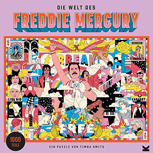 Preisvergleich Produktbild Laurence King Verlag Die Welt des Freddie Mercury Puzzle, Yellow