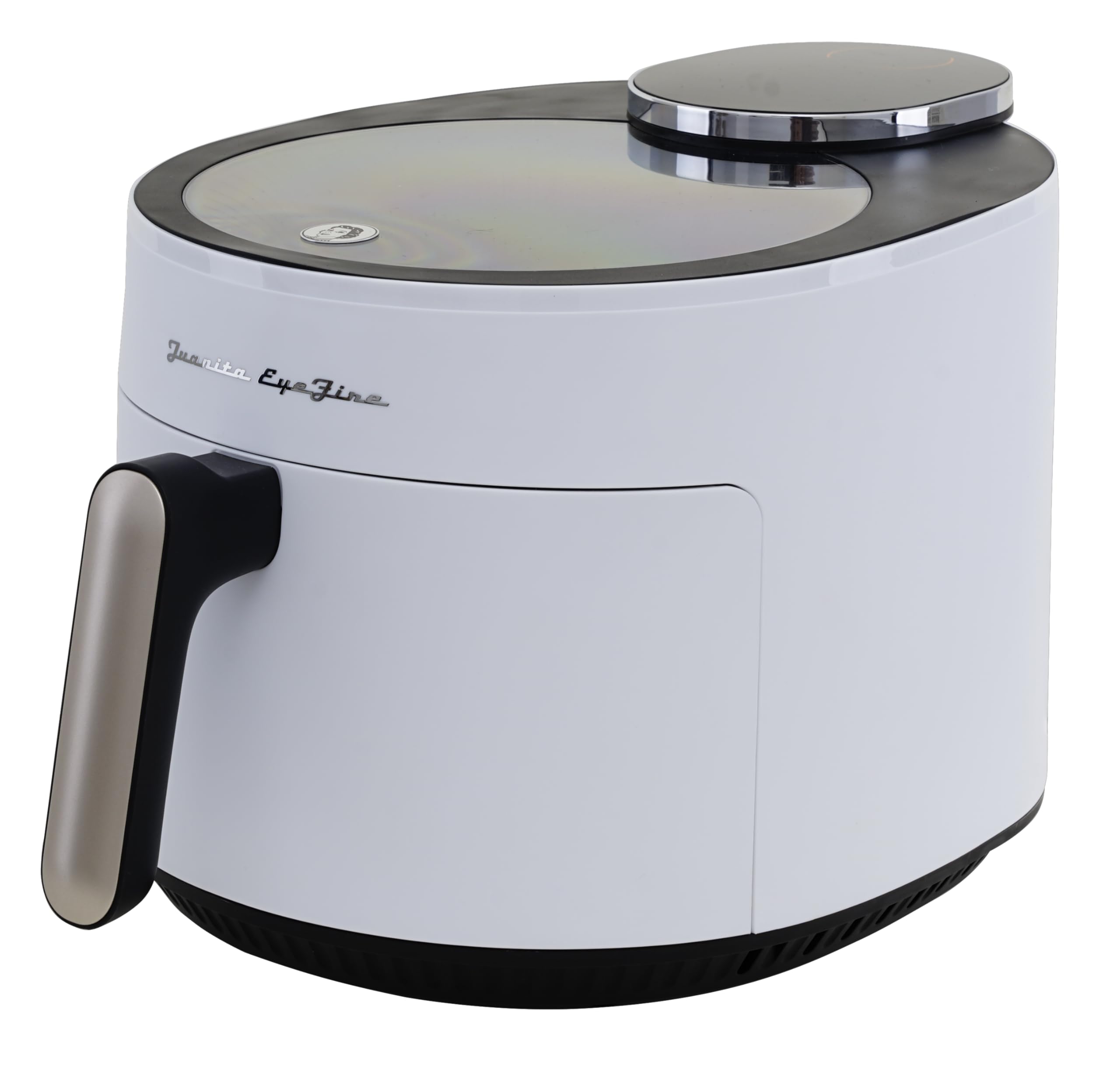 Freidora de Aire EyeFire 5L - 1500W con Ventana Superior - Capacidad 5L - 12 Programas - Pantalla Táctil - Cocina Saludable sin Aceite - Blanco – Juanita