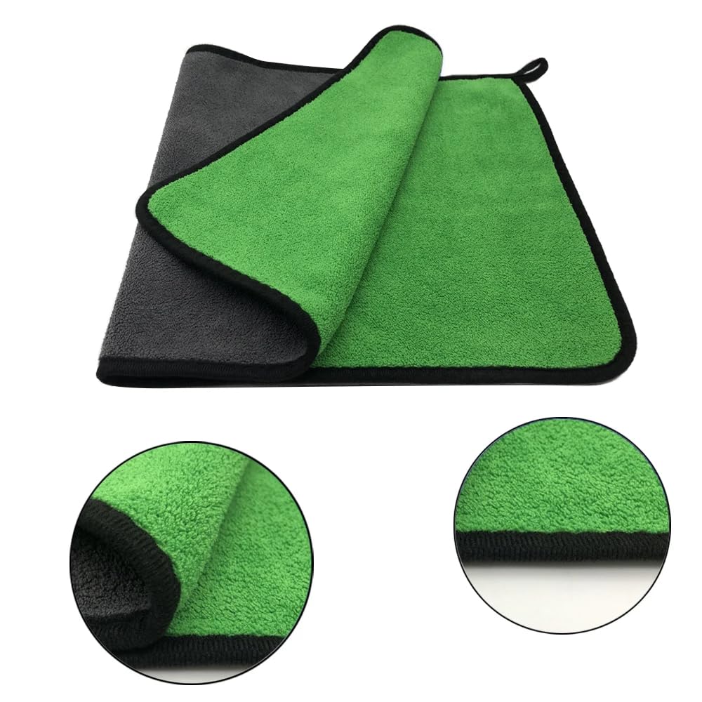 Mikrofaser-Handtuch für Autowäsche, Mikrofaser-Reinigungstuch, Trockentuch, Autopflege, Mikrofaser-Handtuch, 30 x 30 x 3 Stück, 600 g/m²