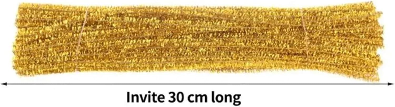 1000pcs 30cm Glitter Chenille Stems Top Christmas Tinsel Torsion Bar DIY Craft Supplies(Color2)