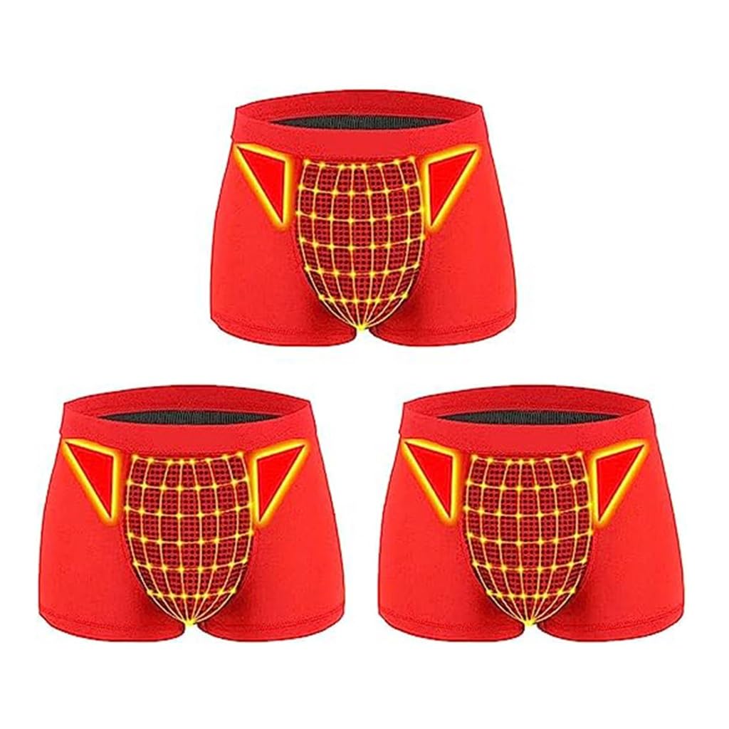 Bóxers de magnetoterapia para hombre POCHY en pack de 3 calzoncillos transpirables talla 4XL