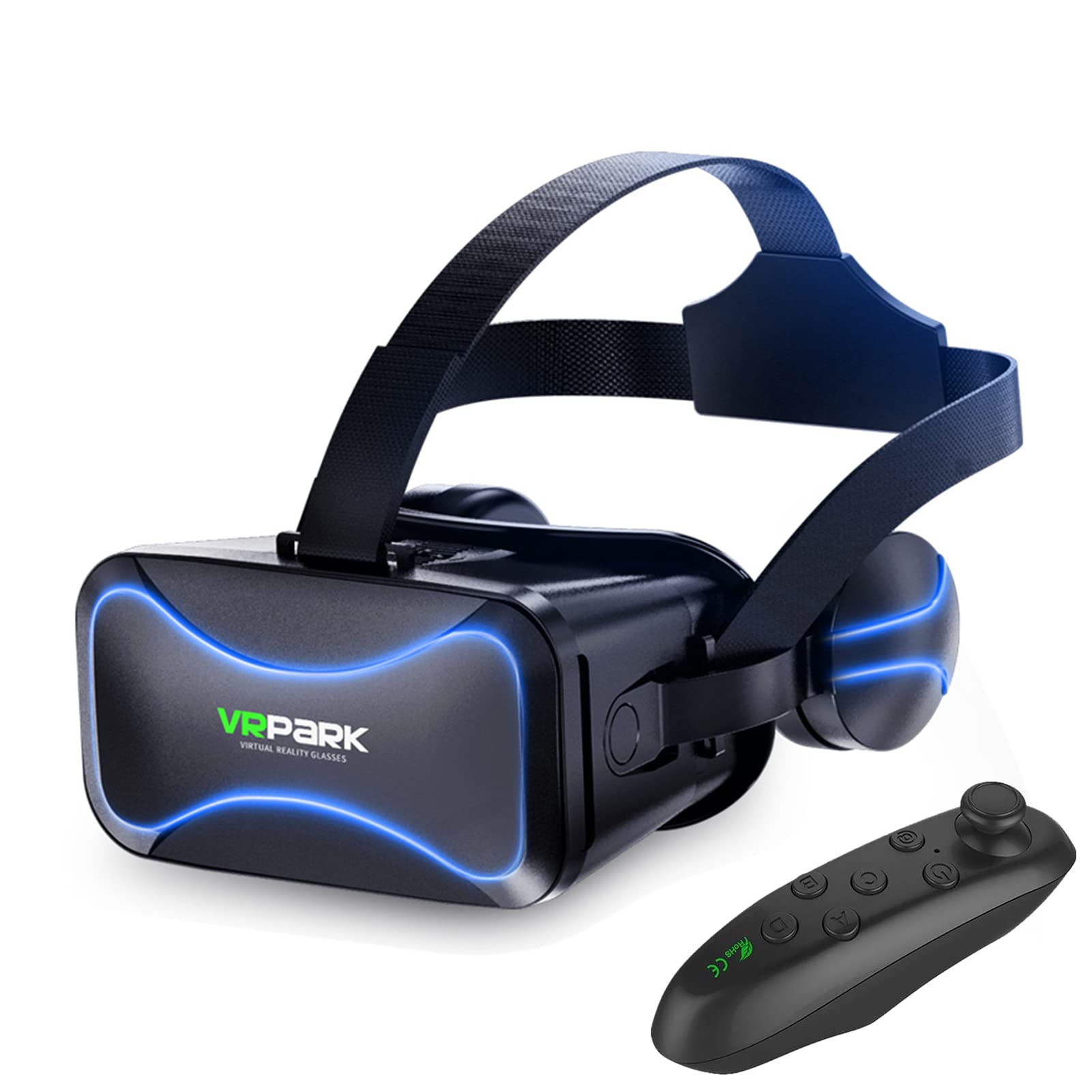 Audífonos 3D de realidad virtual con visión a color para niños, gafas 3D, auriculares de realidad virtual para juegos de realidad virtual y películas 3D, sistema de cuidado ocular para teléfonos