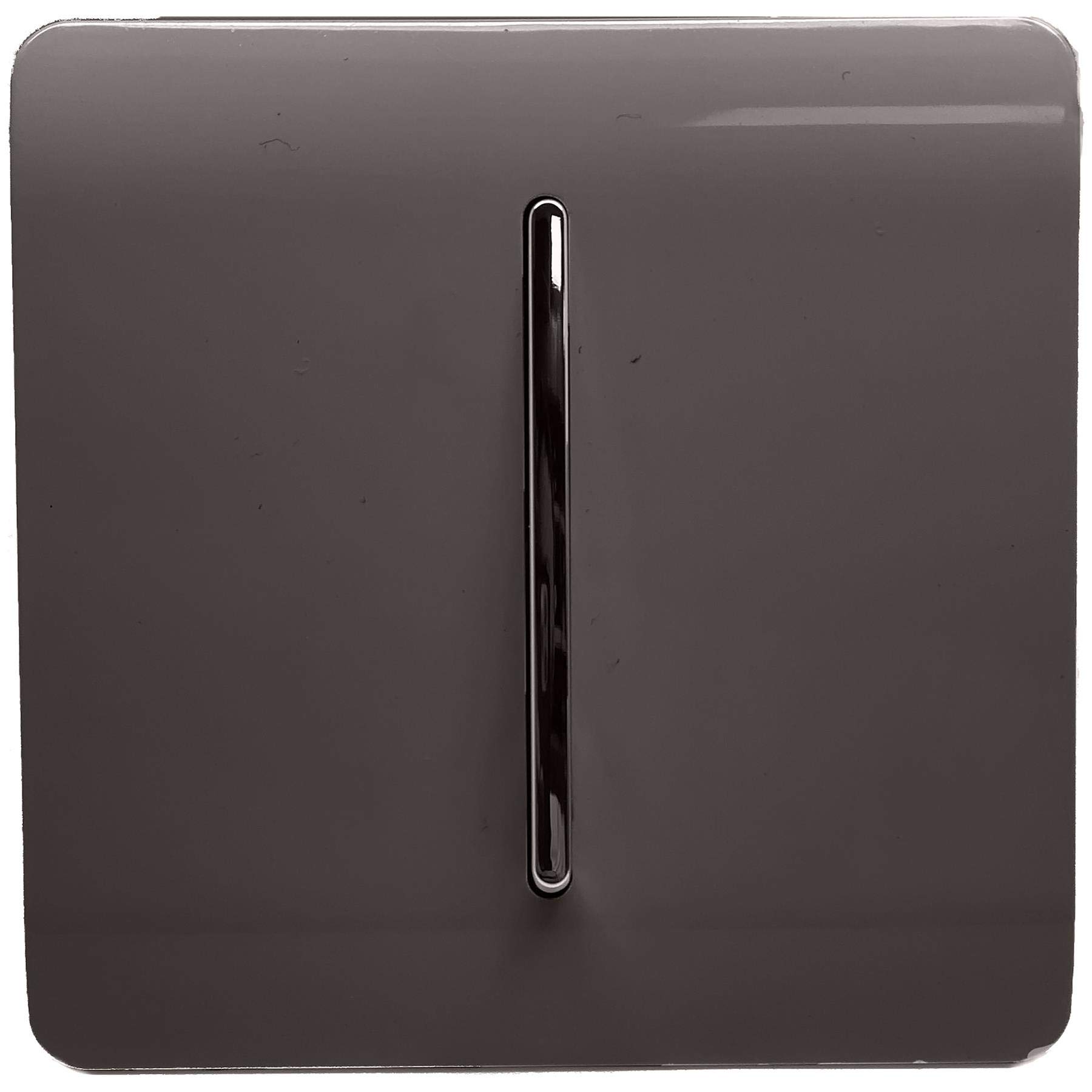 Trendi 1 Gang 2 Way 10 Amp Rocker Chrome Light Switch Glossy Dark Brown (3 Pack)
