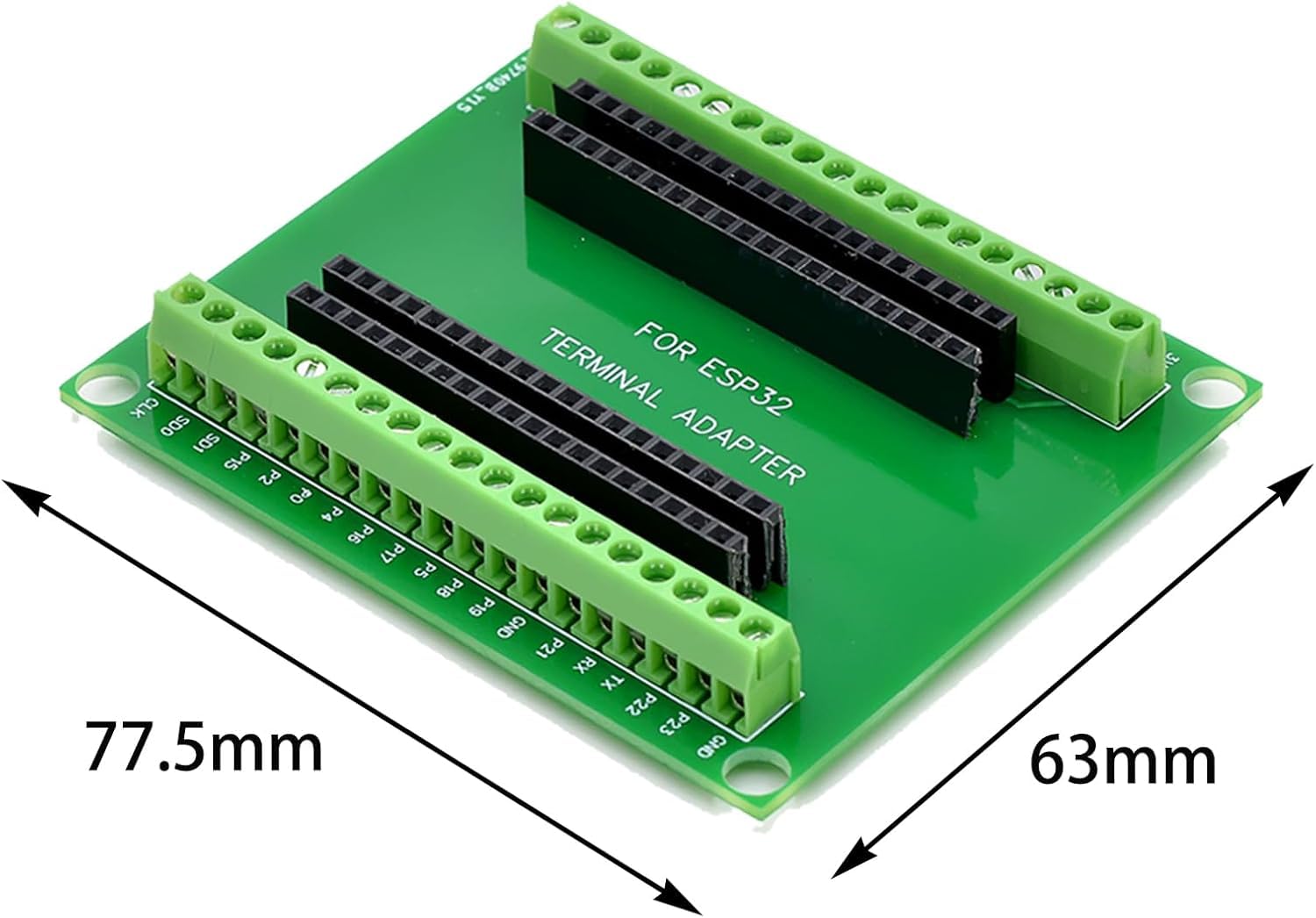 ESP32 Breakout Board,38 Pin scheda di sviluppo, con chip wireless Bluetooth ESP-WR0OM-32 microcontrollore (4)