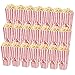 Tebery 21 Pack Plastic Open-Top Popcorn Boxes Reusable Popcorn Containers - 7.7