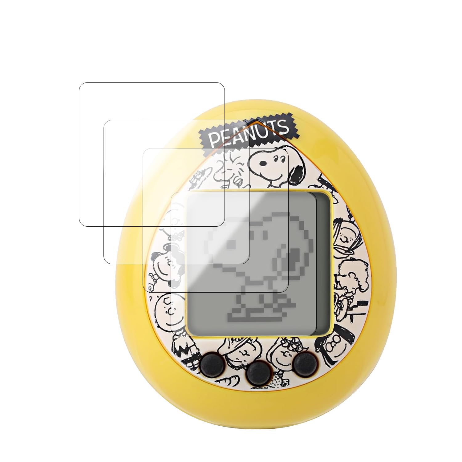 Amazon.co.jp: 【4枚セット】Peanuts Tamagotchi たまごっち