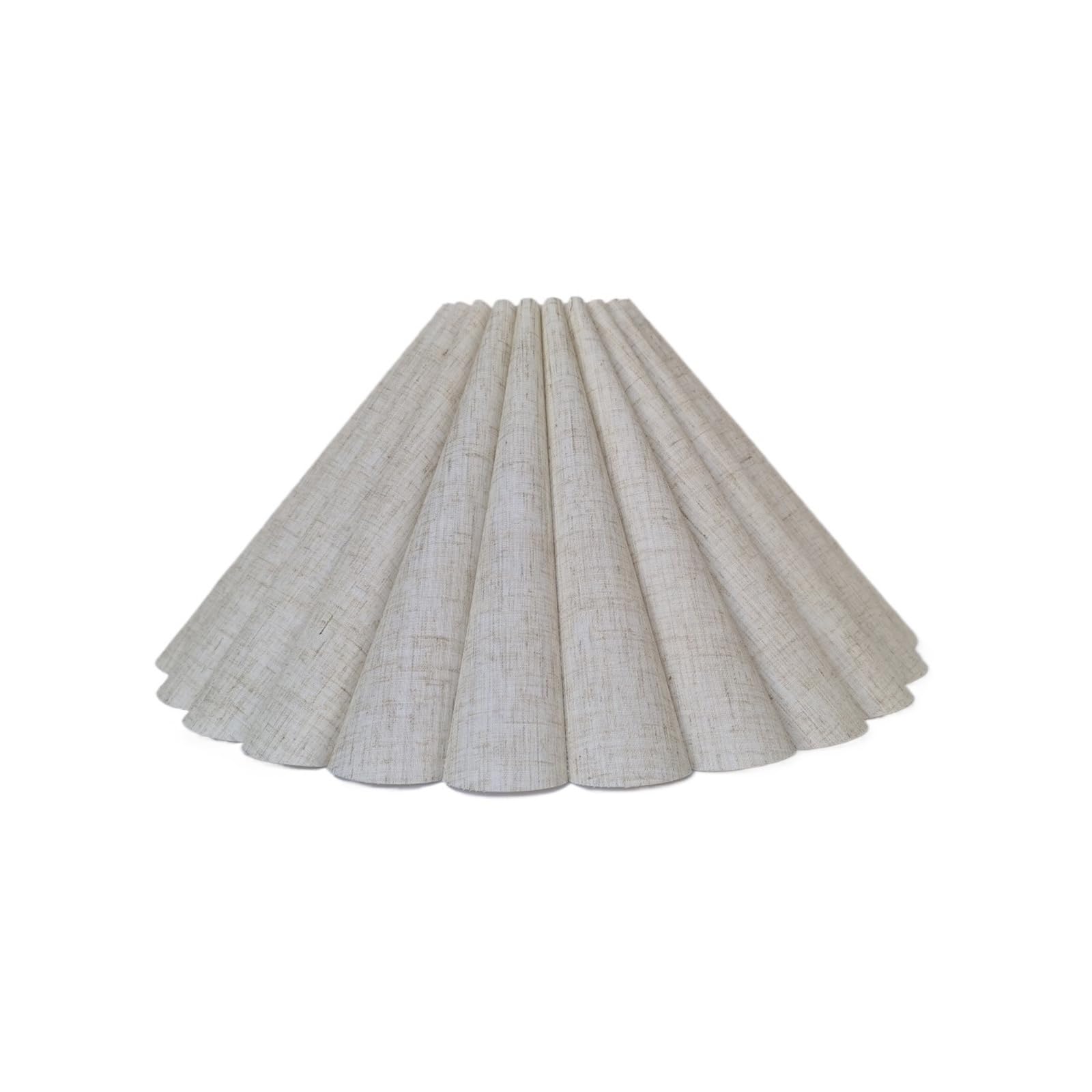 Luxemetals Linen Petal Fabric Lampshade E26 E27- Used For Desk Lamps And Floor(Linen)