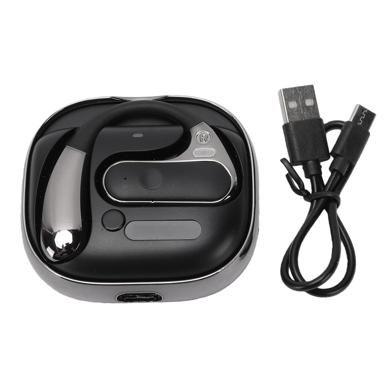 Auricolari per Traduzione AI Bluetooth 5.4 per Comunicazione Multilingue in Tempo Reale Ideale per Viaggiatori e Professionisti con un Design Aperto e Confortevole