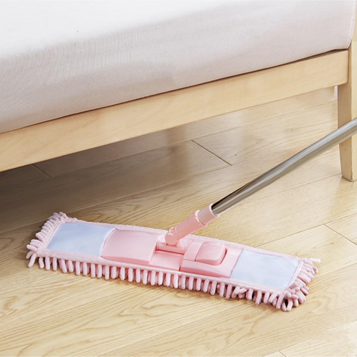 Fregona Fregona Plana Perezosa For El Hogar, Trapeador Húmedo Y Seco For Pisos De Madera, Baldosas, Paño For Fregar Limpieza Suelo(Beige)