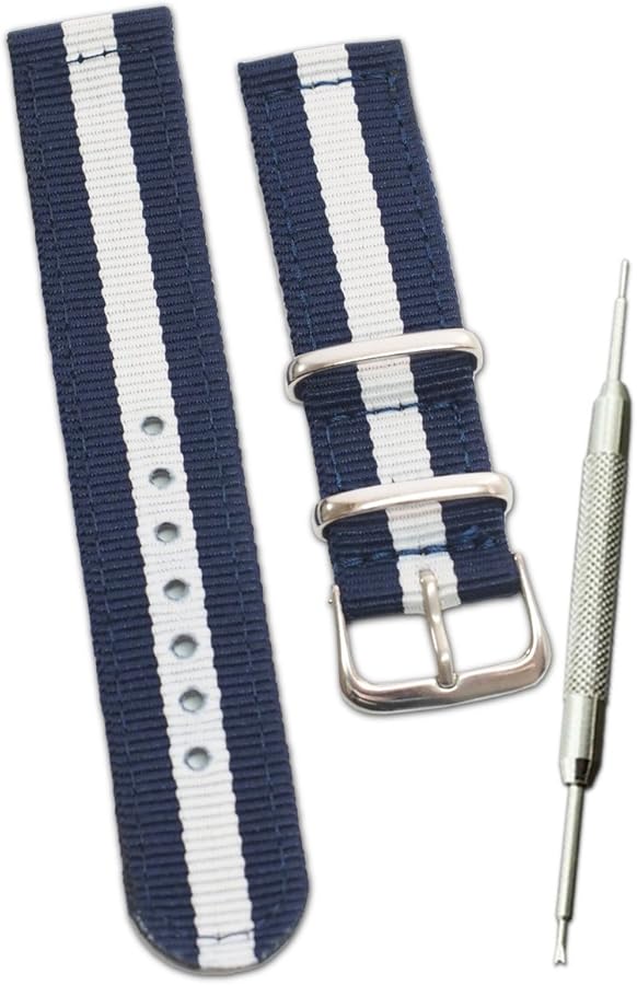 off-whiteネイビー ストライプ ベルト 5400 off-whiteネイビー